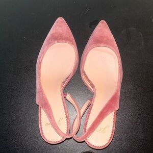 J. Crew Collette Suede Slingback Heel